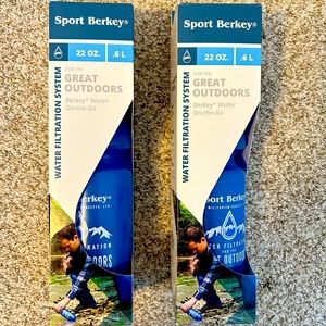 Two brand new Sport Berkey Water Bottles